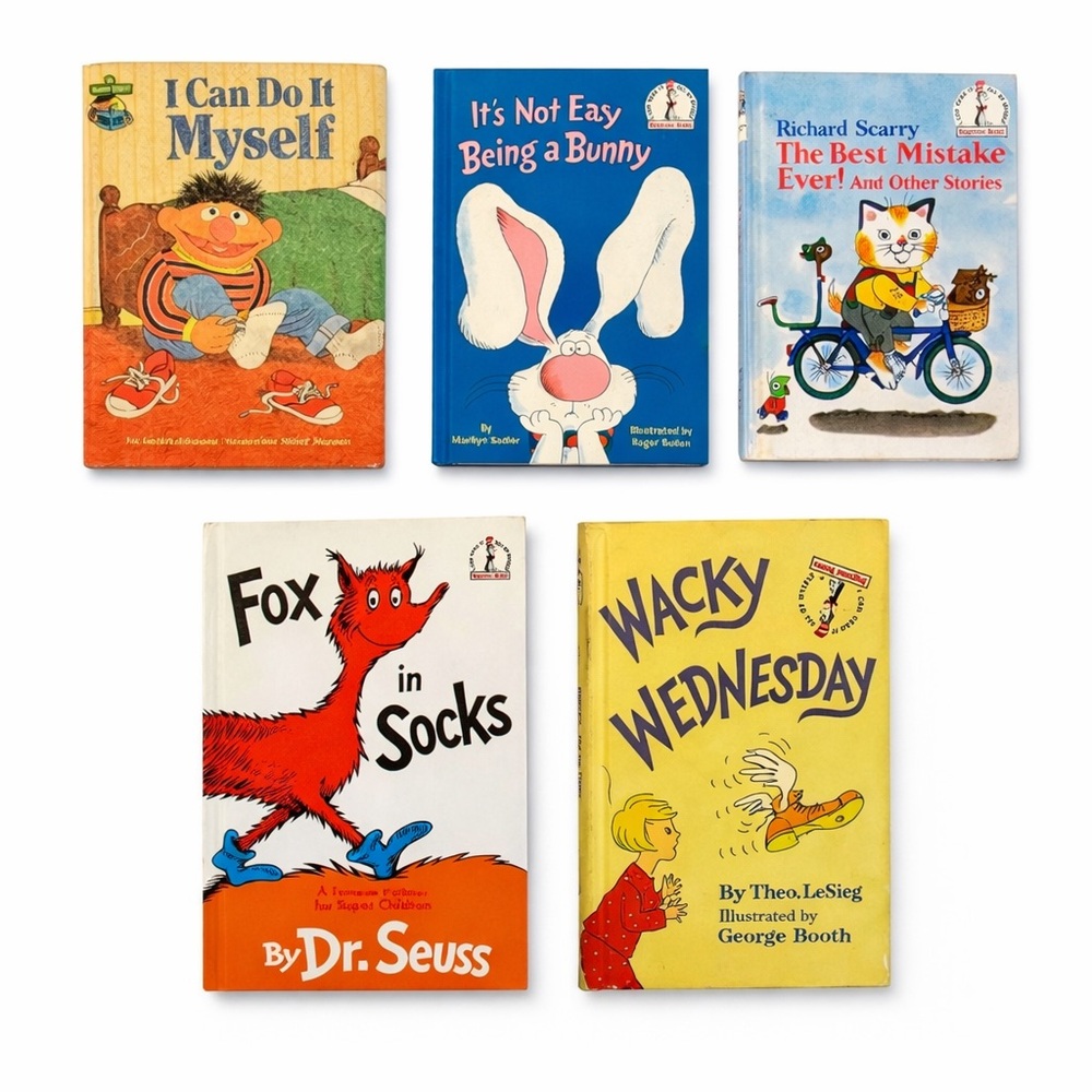 Vintage & Classic Beginner Children’s Books Lot- Dr. Seuss, Sesame Street